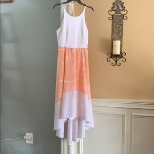 Anthropologie Hutch Hi Low Peachy Party Dress